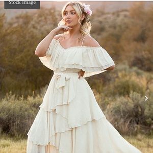 Joyfolie Laurence dress in cream size medium NWT